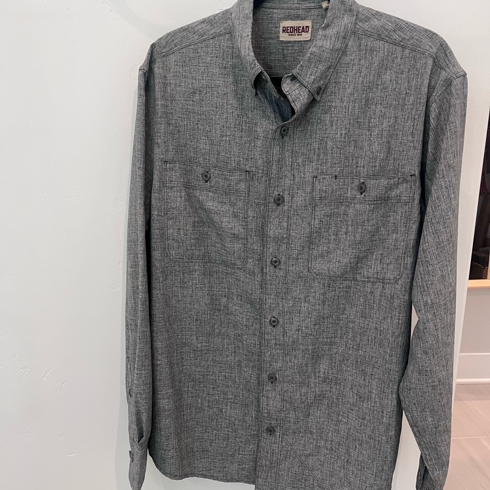RedHead Gray Casual Button Down Shirt
